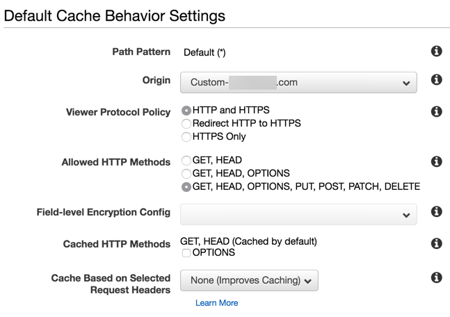 Caching Behaviour